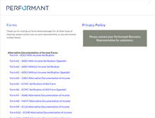 Tablet Screenshot of performantpayments.com